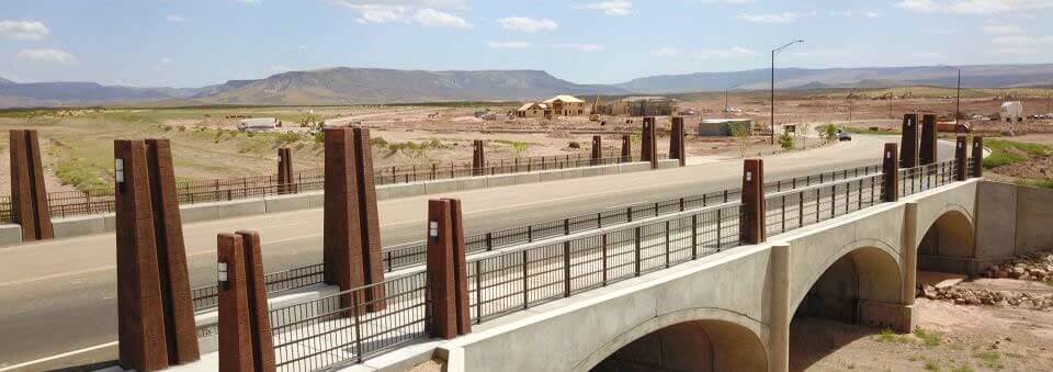 Desert Color Bridge View