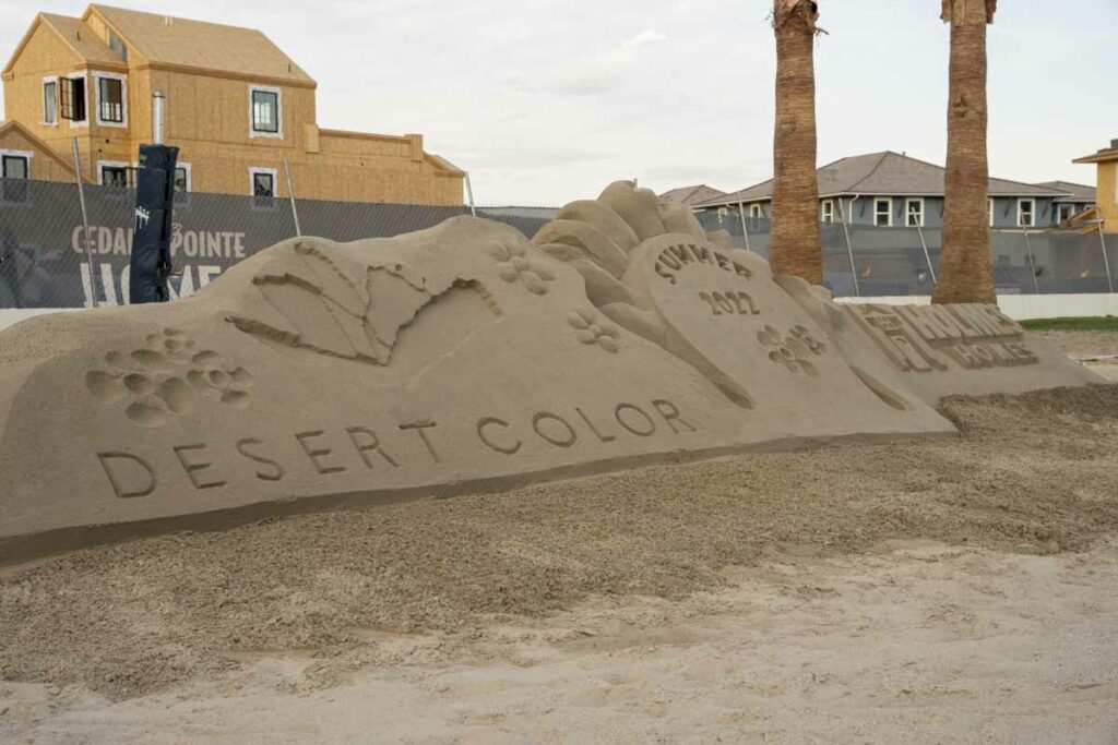 Desert Color Summer Kick Of Party 2022 Sand Sculpture